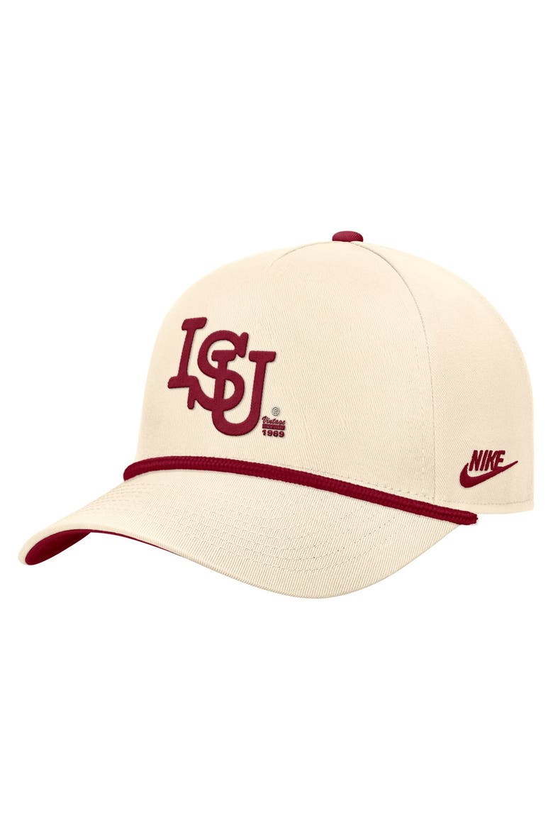 Men's Nike Natural Iowa State Cyclones Vintage Rope Rise Adjustable Hat, Alternate, color, Natural