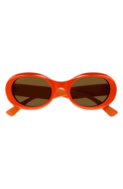 52mm Oval Sunglasses