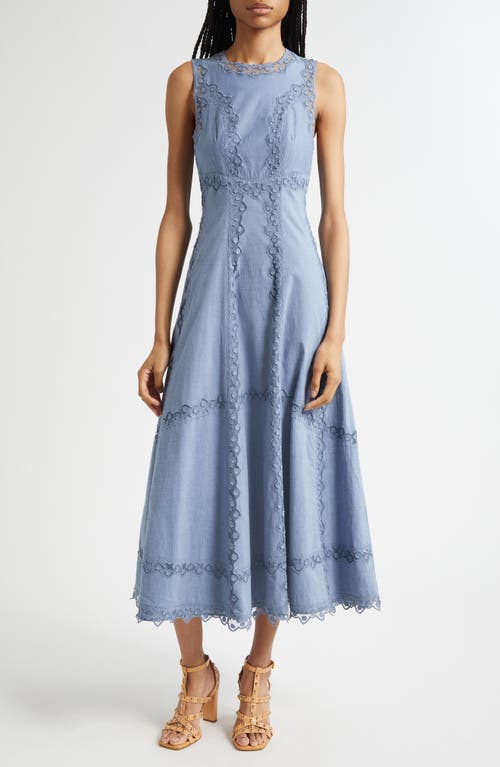 Ulla Johnson Anela Sleeveless Chambray Midi Dress  product