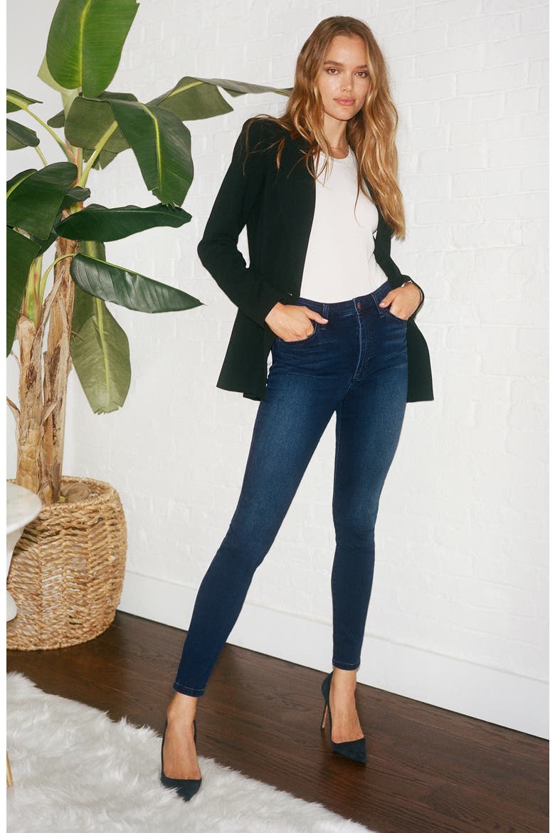 Charlie High Rise Skinny Jeans, Alternate, color, HOPE