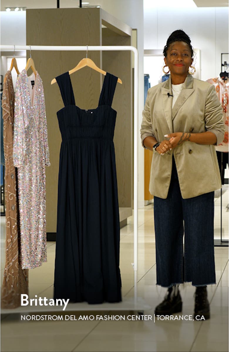 Sweetheart Neck Smock Bodice Dress, sales video thumbnail