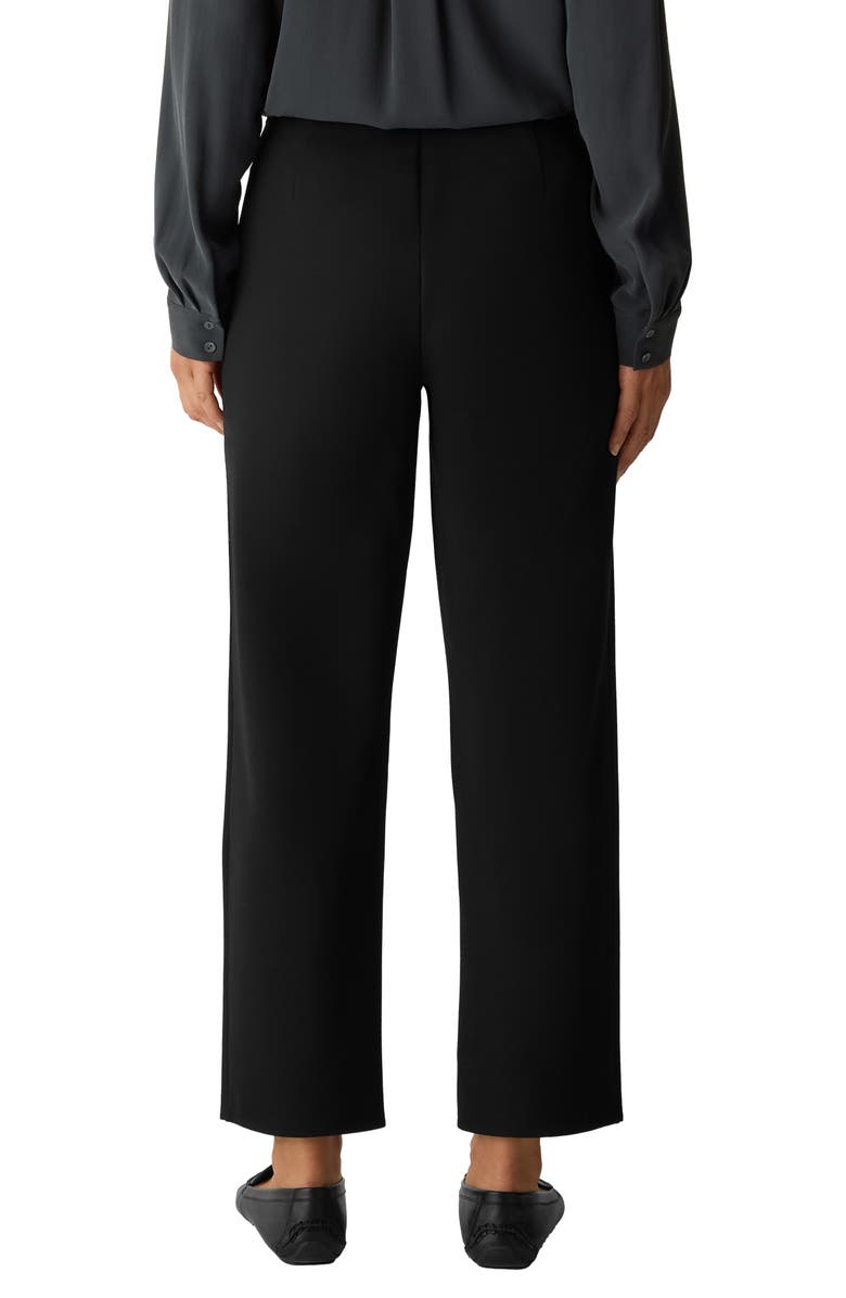 Eileen Fisher Double Knit Lantern Ankle Pants, Alternate, color, Black