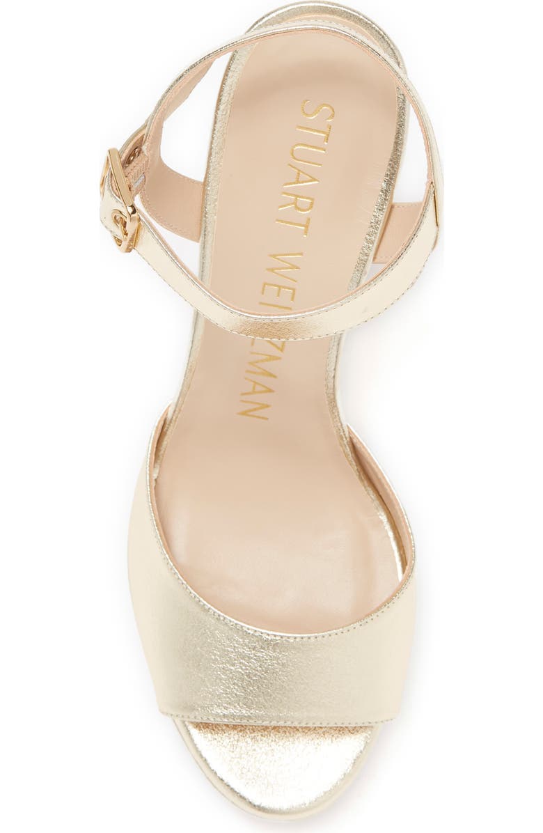 Stuart Weitzman Ryder Platform Sandal, Alternate, color, Platino