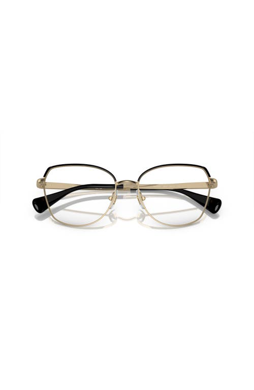Ralph 55mm Irregular Optical Glasses In Gold