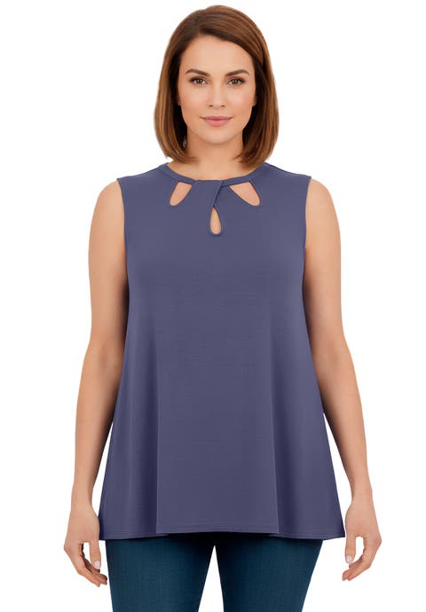 Sleeveless Cutout Knit Tunic (Plus)