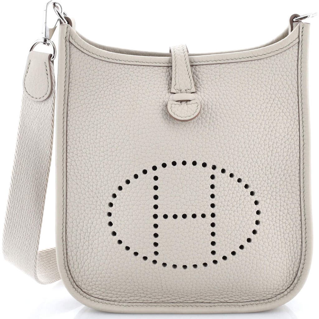 Pre-owned Hermes Hermes Evelyne Bag Gen Iii Clemence Tpm In Neutral