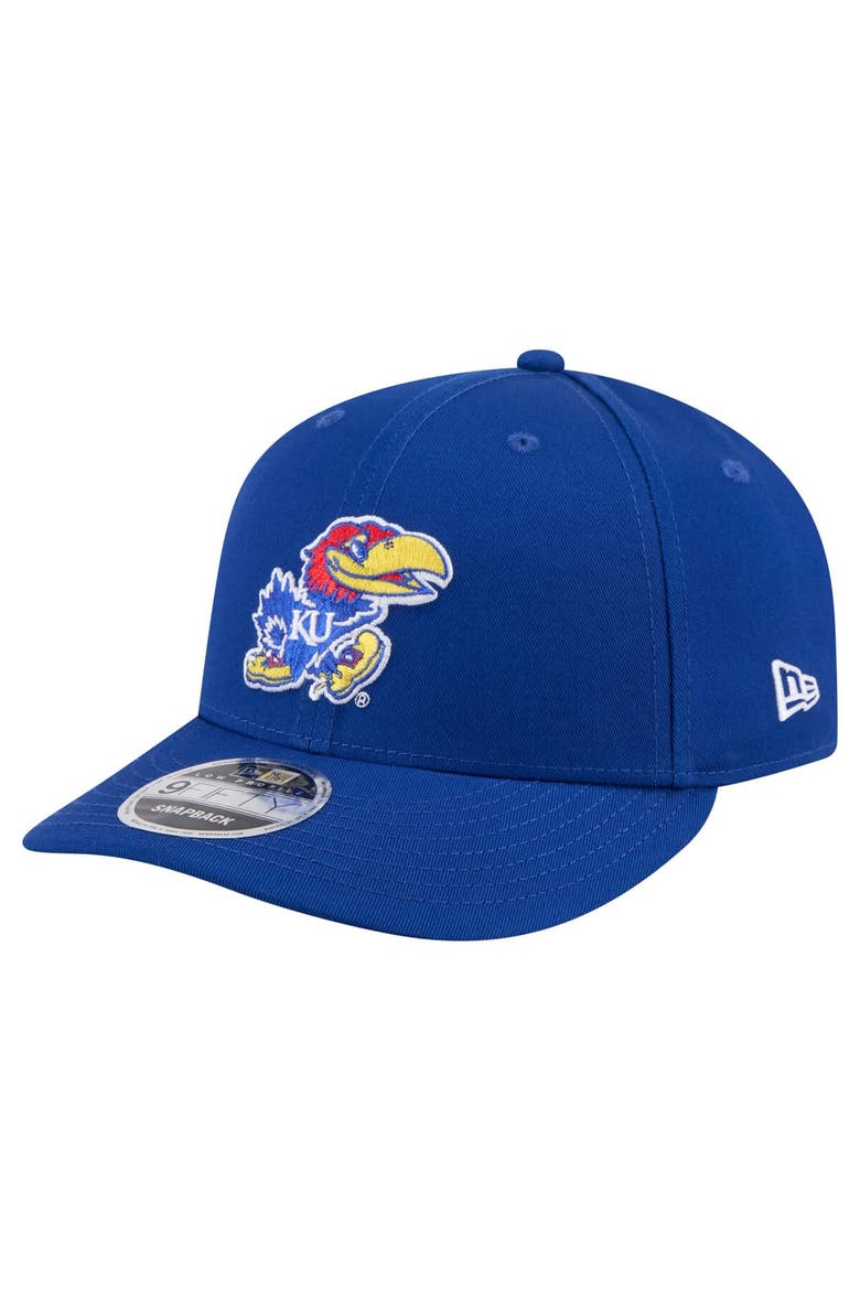 Men's New Era Royal Kansas Jayhawks Low Profile 9FIFTY Snapback Hat, Main, color, Royal