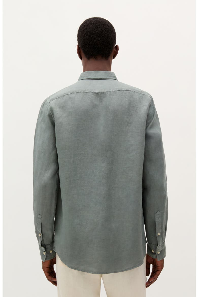 Country Linen Pockets Shirt, Alternate, color, Green