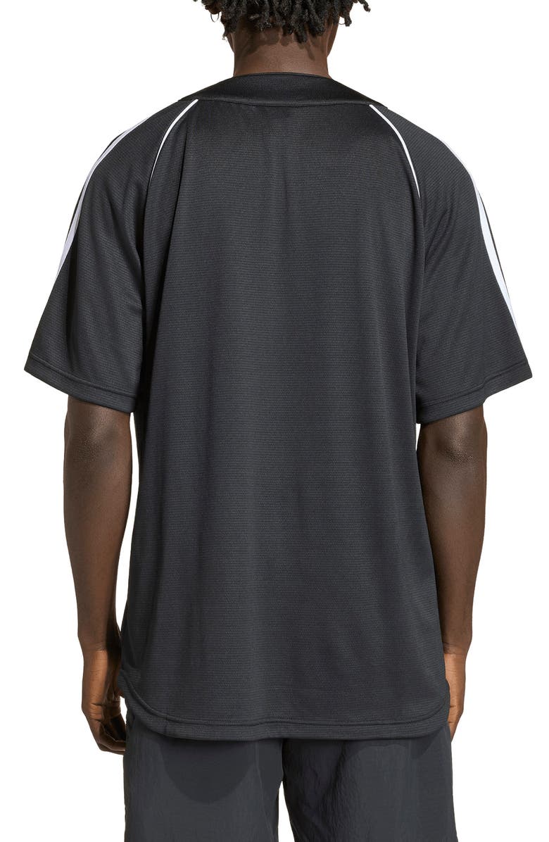 adidas Adicolor Baseball Jersey, Alternate, color, Black/ White/