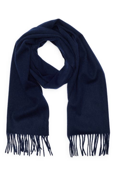 Men's Cashmere Fringe Scarf