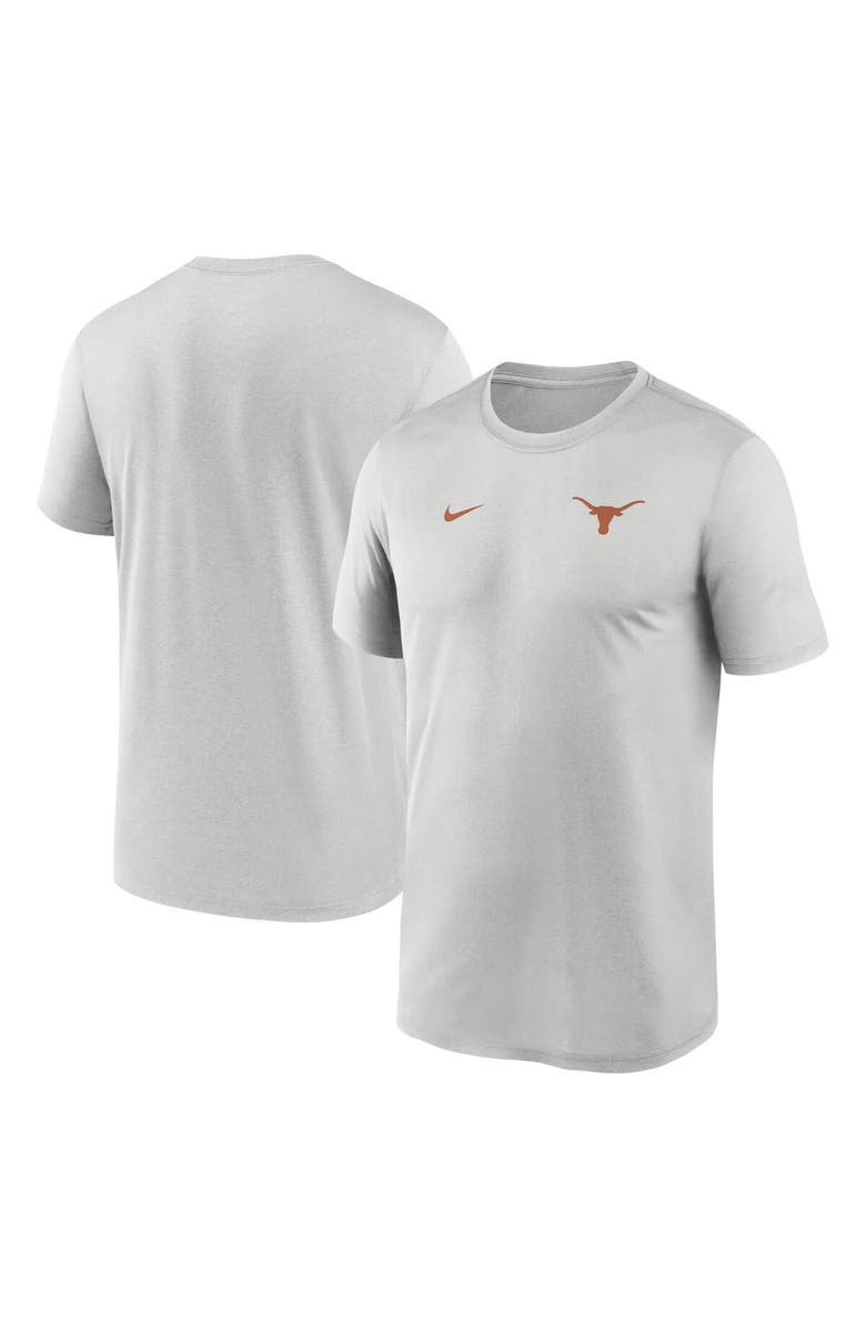 Nike Men's Nike Gray Texas Longhorns 2025 Sideline Small Logo Legend Performance T-Shirt, Alternate, color, 