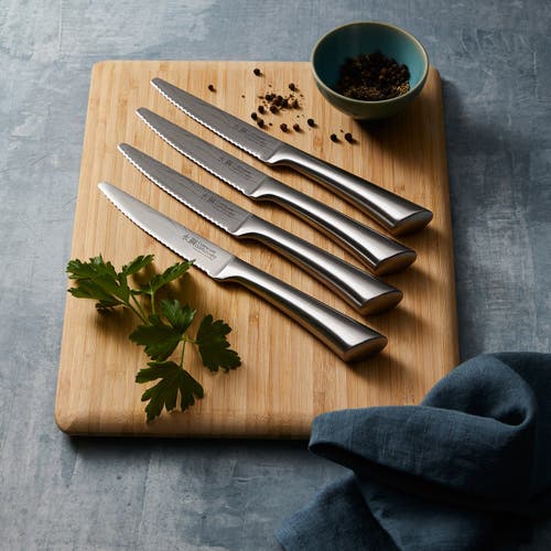 Cuisine::pro Damashiro 4.5" Steak Knife Set, 4 Piece In Transparent