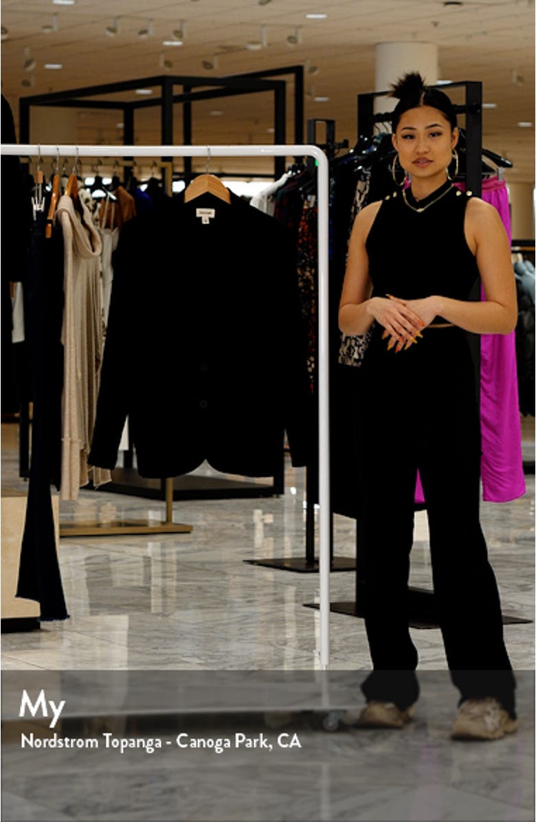 Oversize Curve Hem Blazer, sales video thumbnail