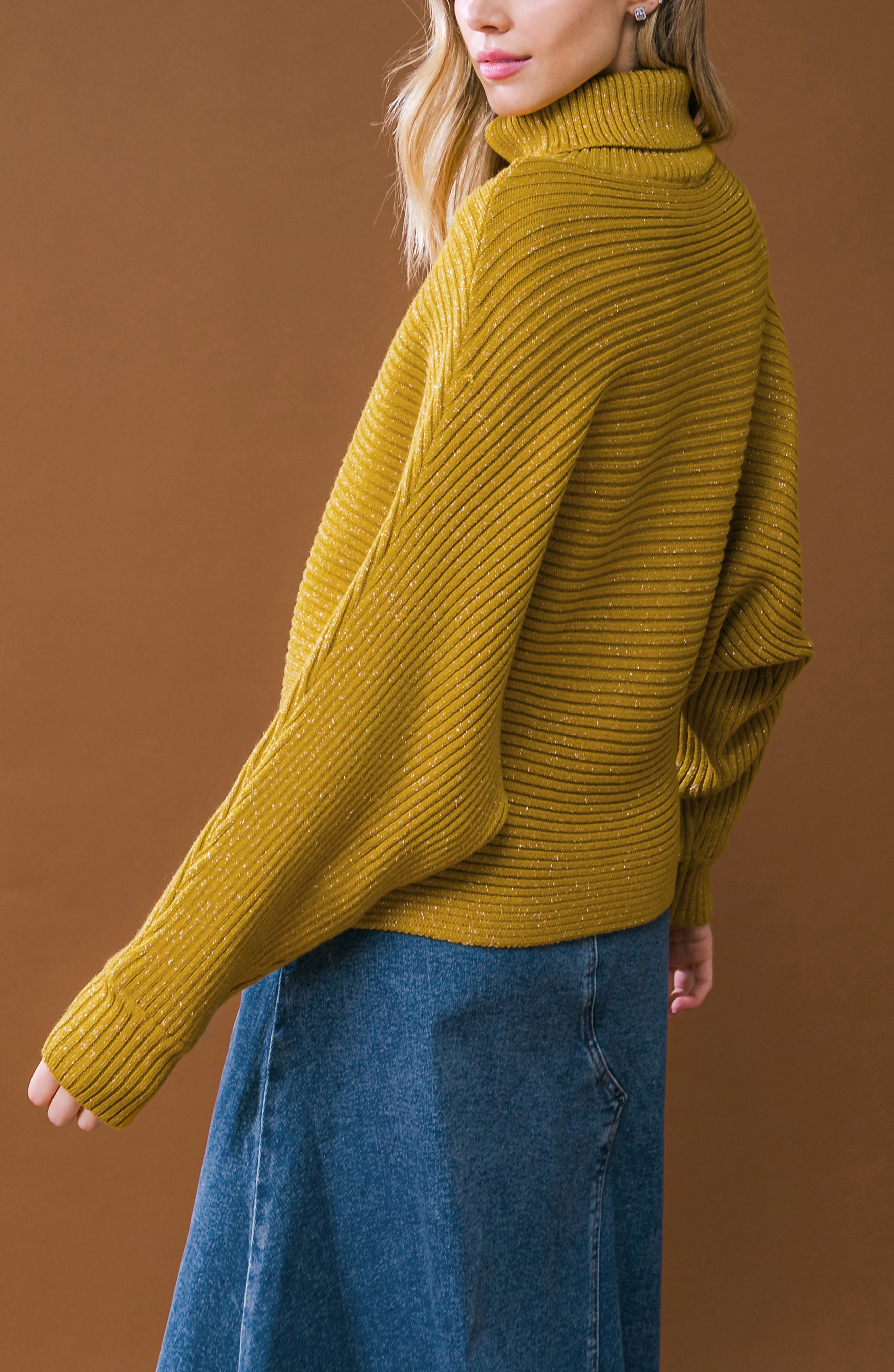 Dolman Sleeve Turtleneck Sweater - image 2