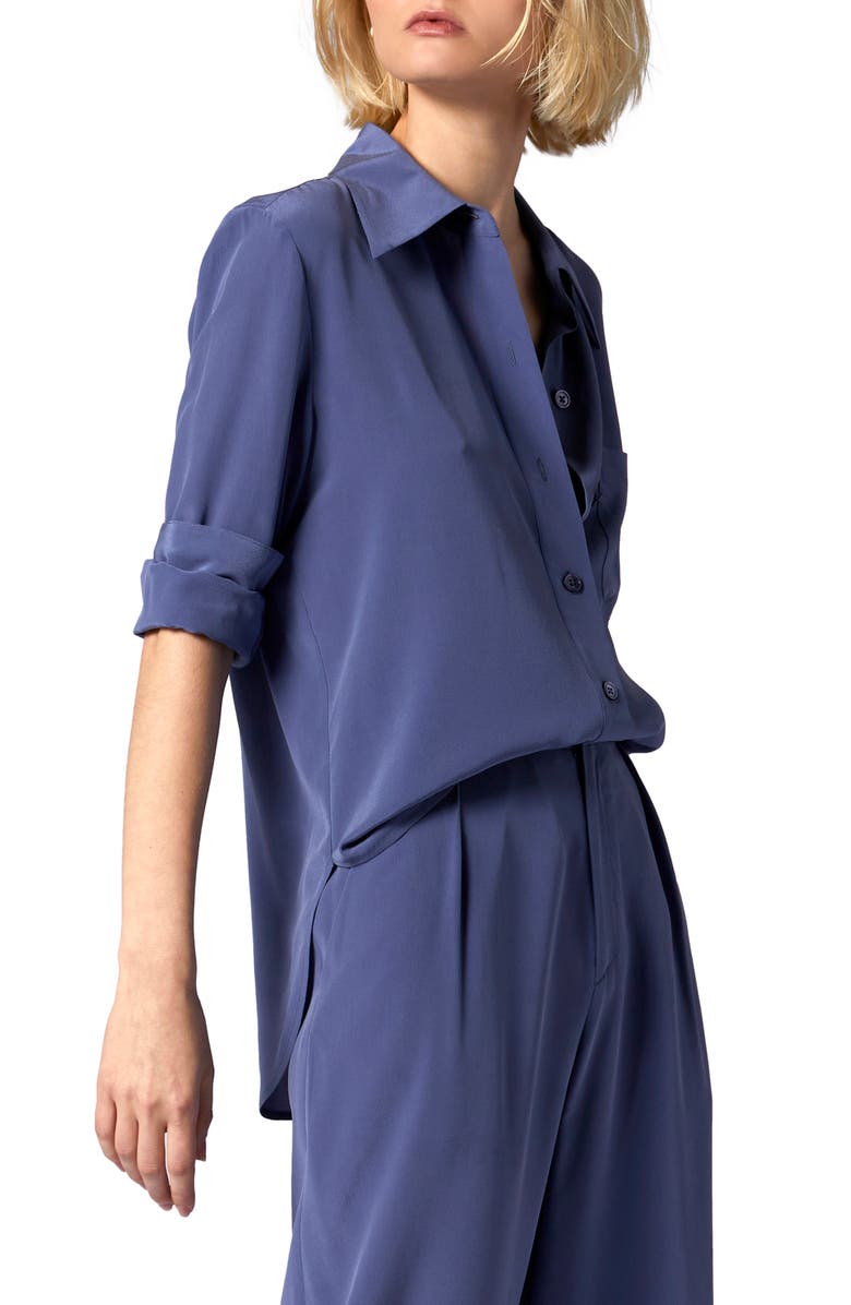 Equipment Quinne Silk Button-Up Shirt, Alternate, color,