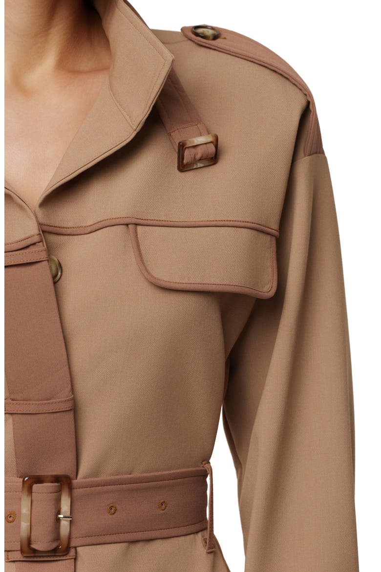 ICON BELTED MIDI DRESS, Alternate, color, BEIGE