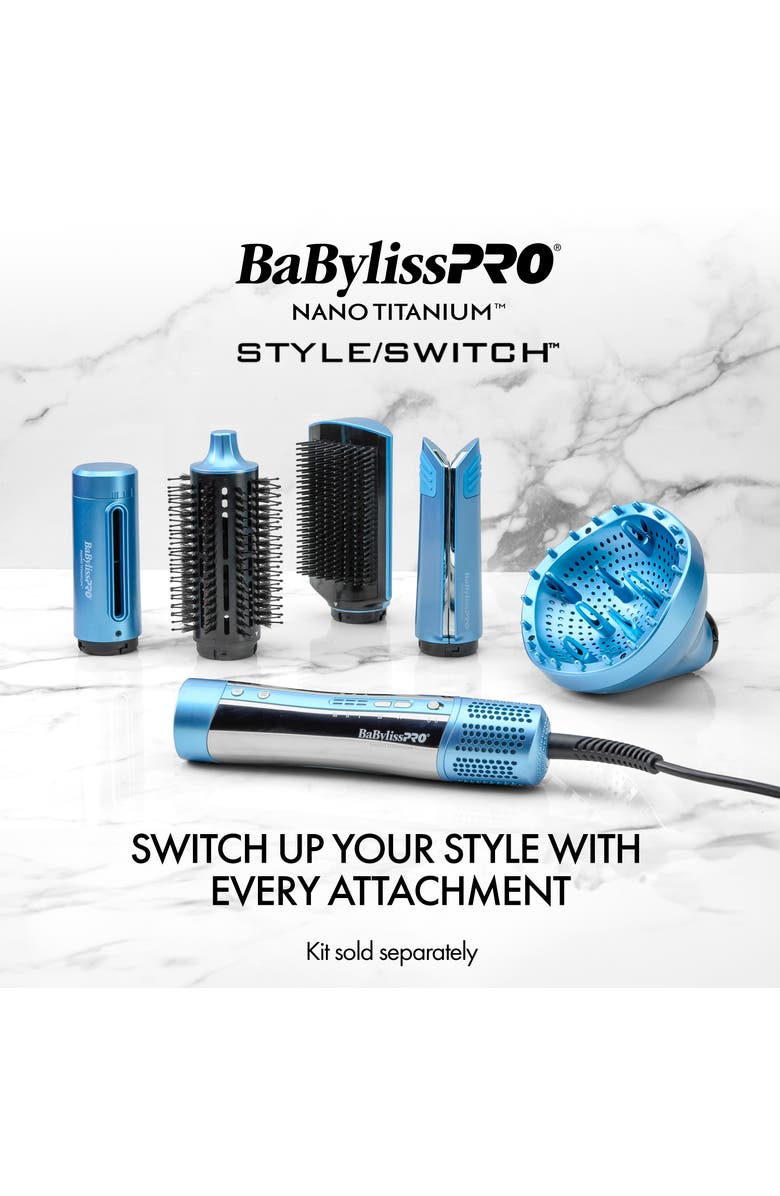BaBylissPRO Style/Swith Ionic Curling Attachment, Alternate, color, Blue