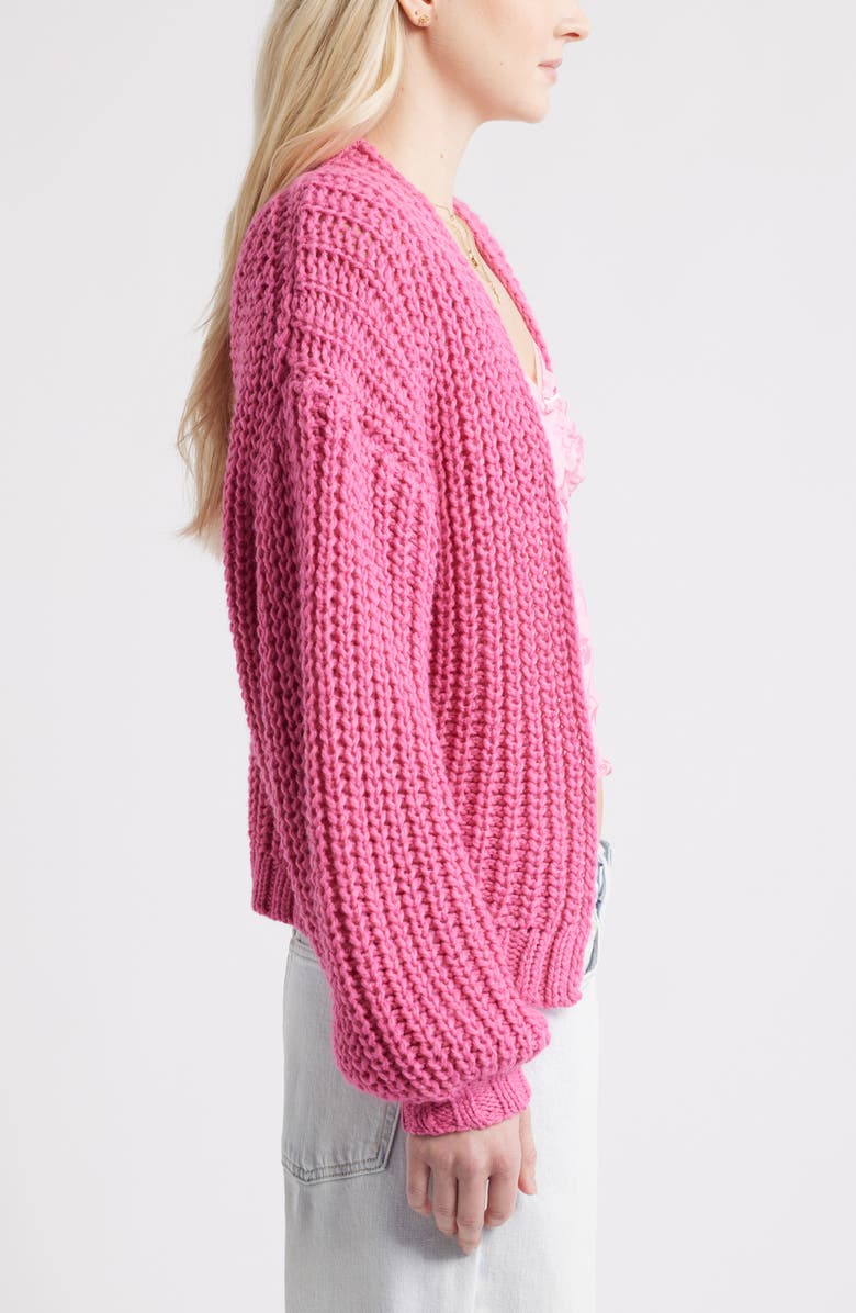 BP. Oversize Cardigan, Alternate, color, Pink Fizz