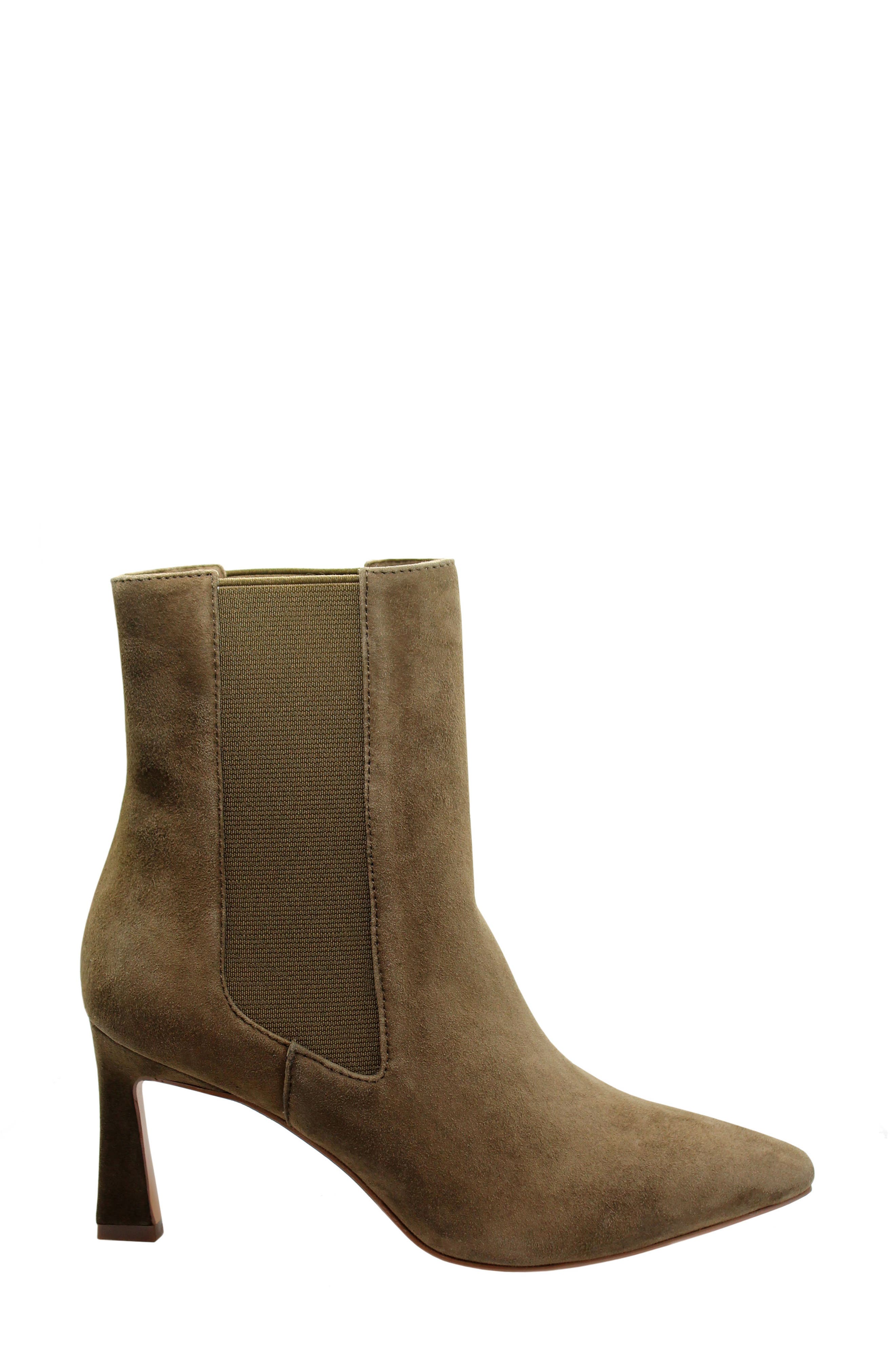 Chisel Pointed Toe Chelsea Boot, Alternate, color, MILITARY GREEN