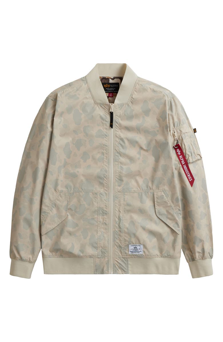 Alpha Industries L-2B Packaway Water Resistant Bomber Jacket, Main, color, 
