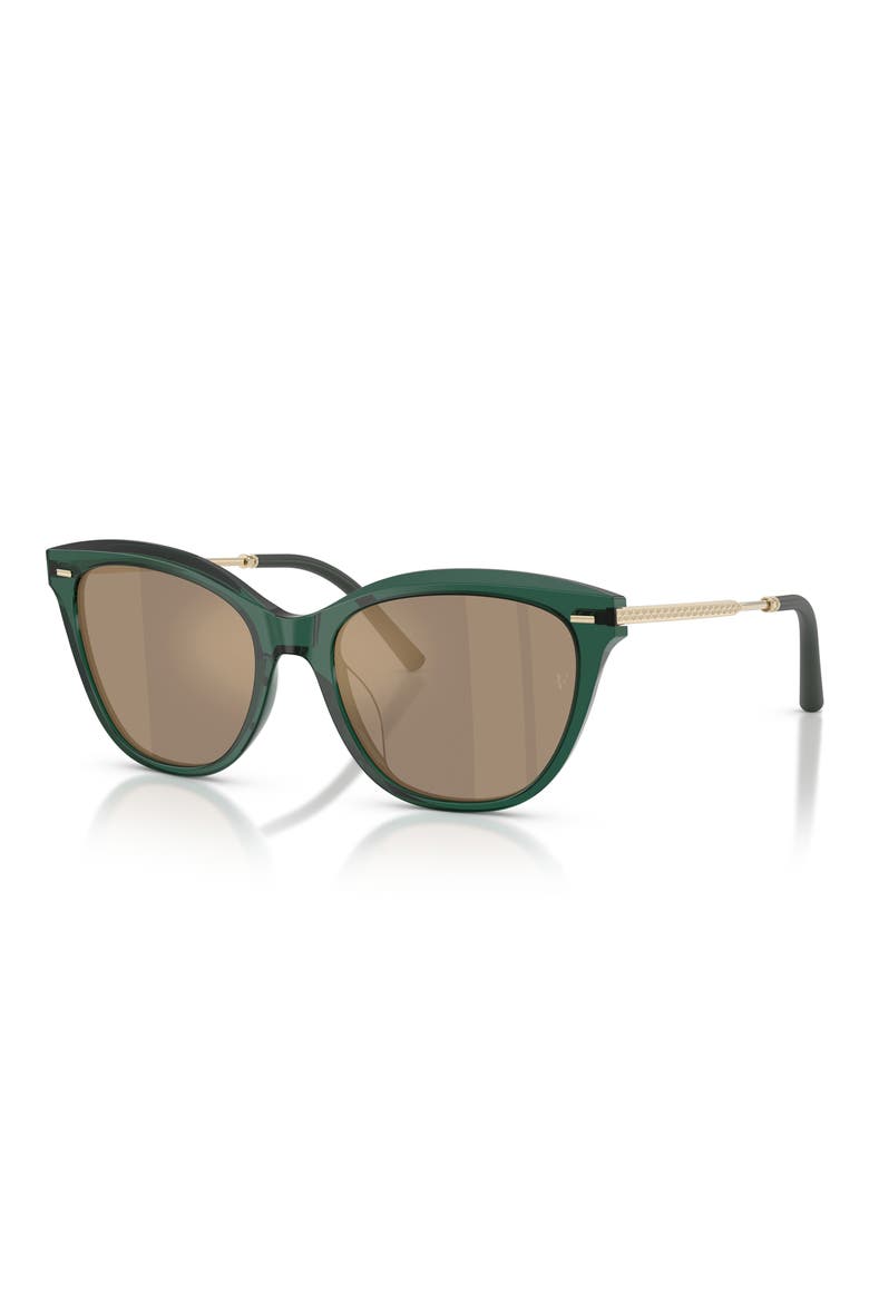x Roger Federer Mr. Federer 55mm Cat Eye Sunglasses, Alternate, color, TRANSLUCENT DARK TEAL