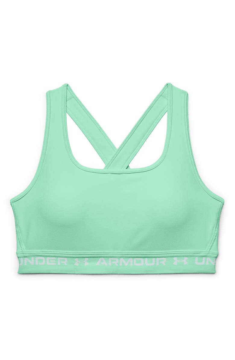 Under Armour HeatGear<sup>®</sup> Mid Cross Back Sports Bra, Alternate, color,