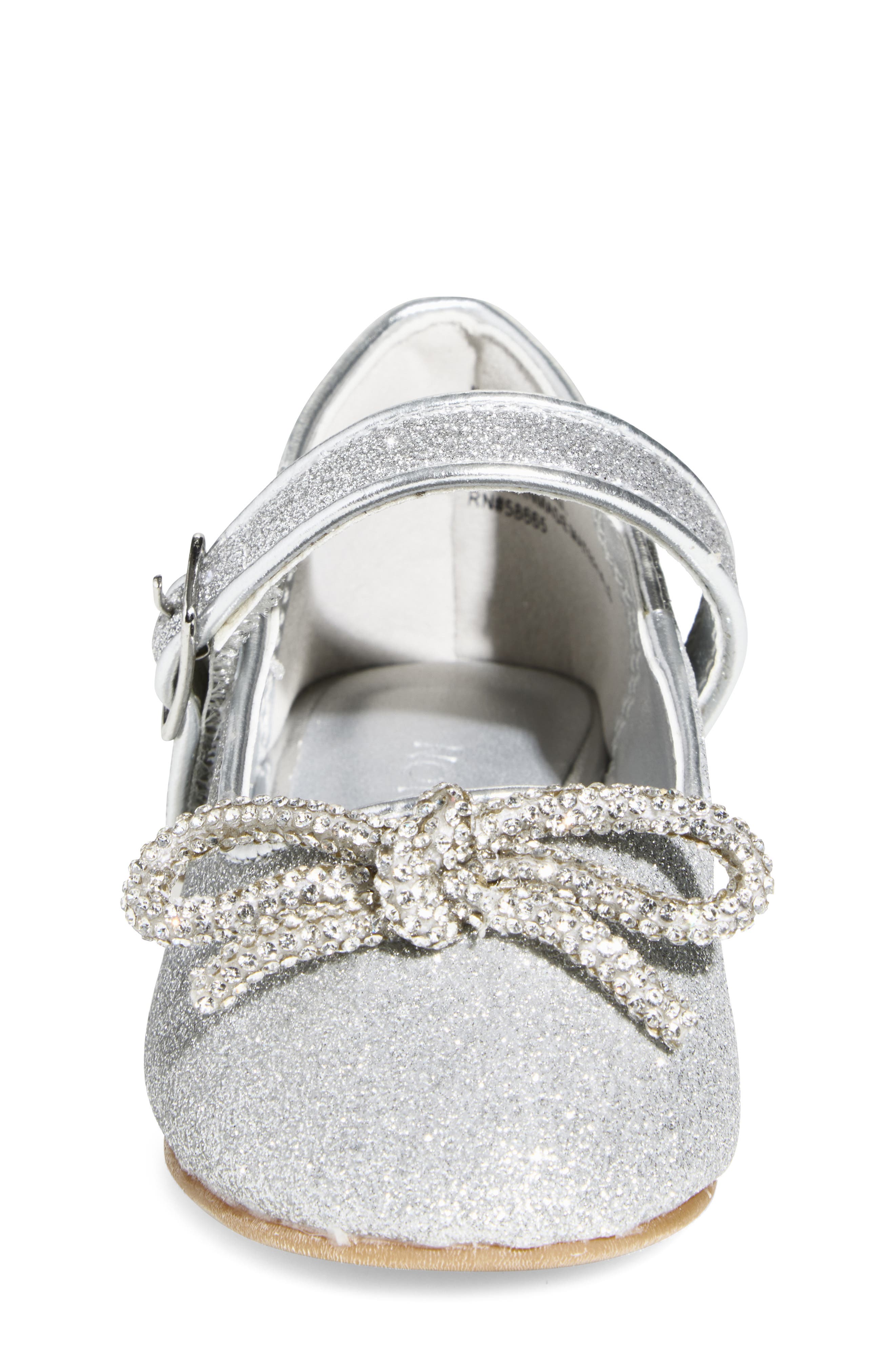 Kids' Lainee Mary Jane Flat, Alternate, color, SILVER GLITTER
