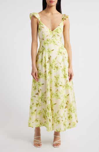 Chelsea28 Flutter Sleeve Maxi Dress