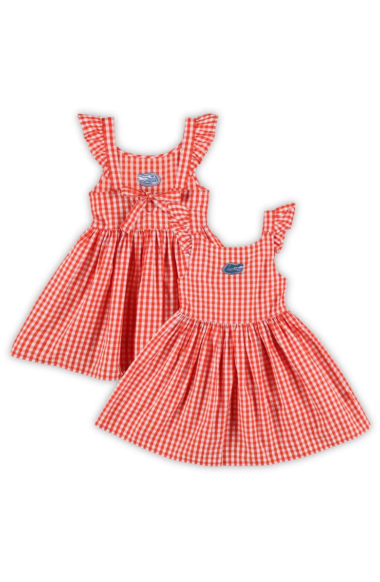 GARB Girls Toddler Garb Orange Florida Gators Constance Gingham Dress, Alternate, color,