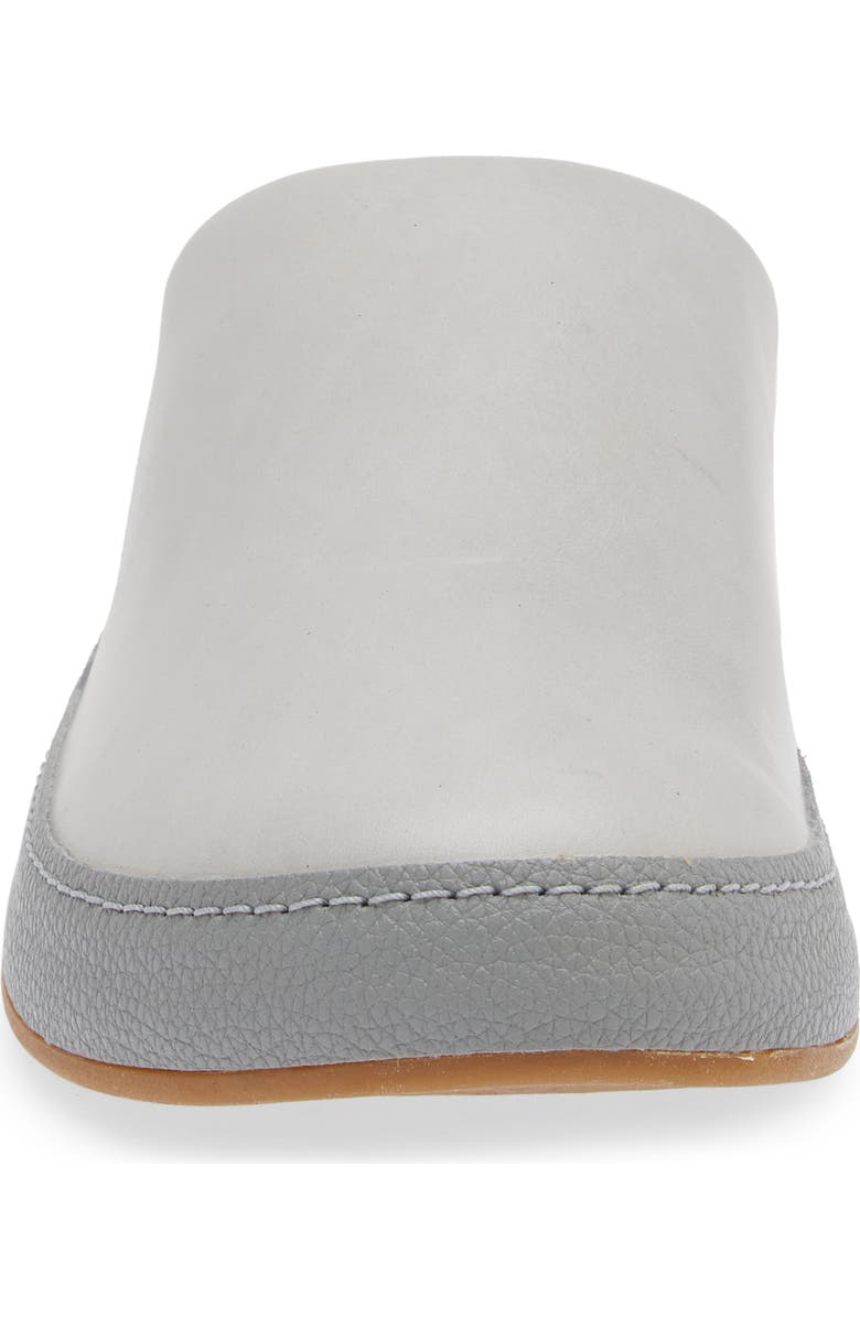 OluKai Hāmani Leather Mule, Alternate, color, Smoke / Storm Grey