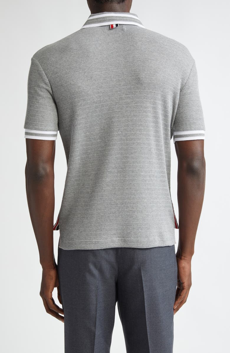 Thom Browne Open Stitch Cotton Polo, Alternate, color, 