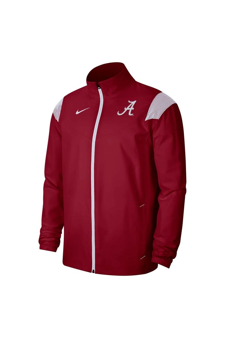 Men's Nike Crimson Alabama Crimson Tide Woven Full-Zip Jacket, Alternate, color, Crimson