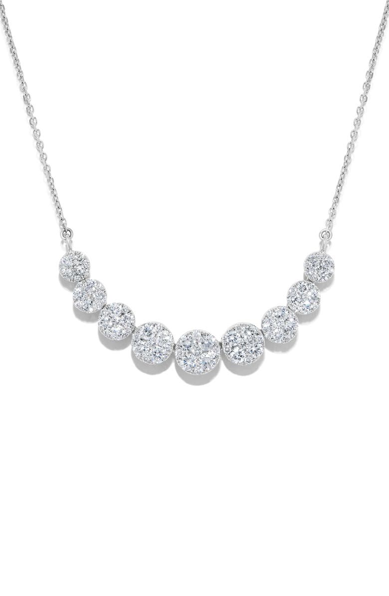 H.J. Namdar 14K Gold Diamond Cluster Necklace - 1.72 ctw, Main, color,