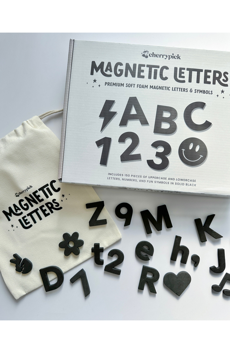 Cherrypick Soft Foam Magnetic Letters and Symbols Set, Alternate, color, Solid Black