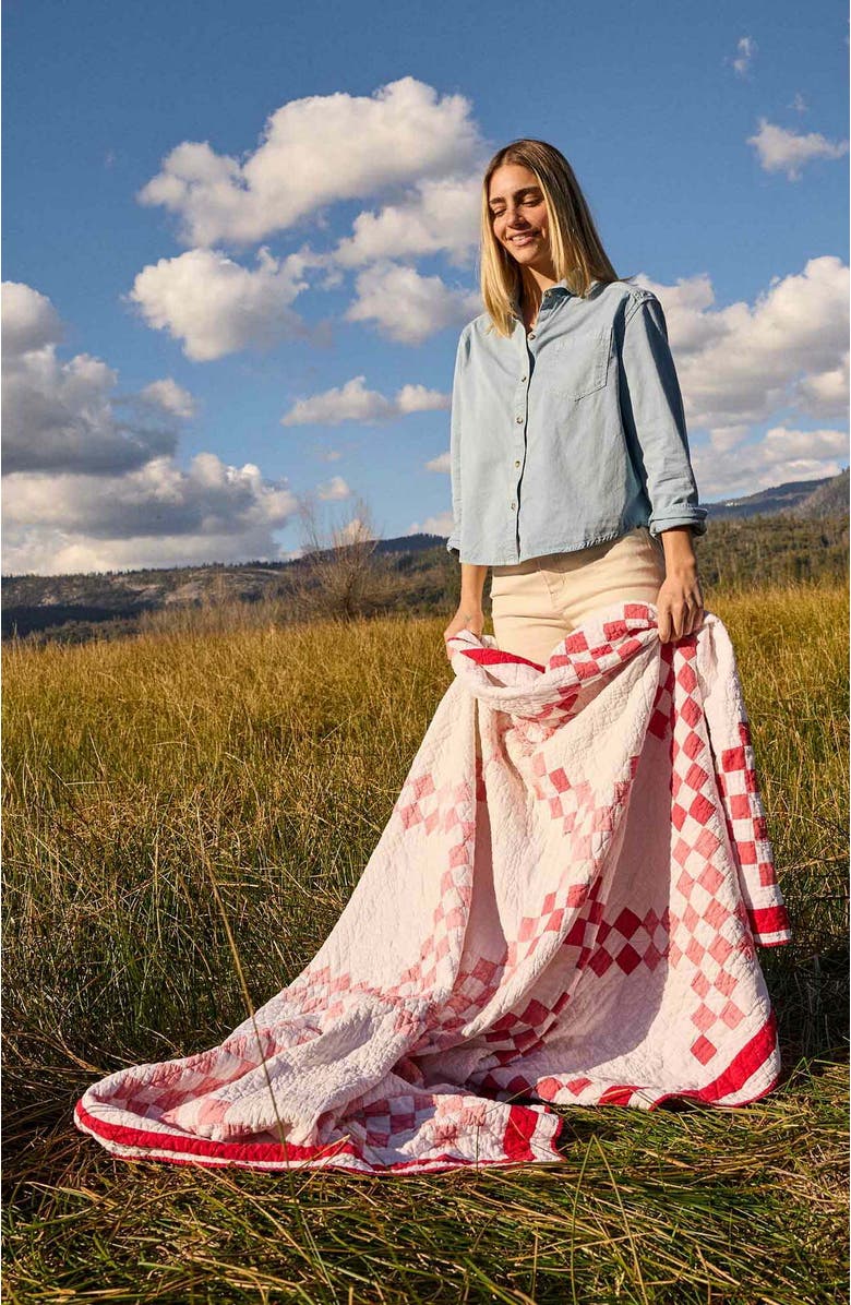 Toad & Co Women's Arroyo Twill Boxy Long Sleeve Shirt, Alternate, color, Skyway