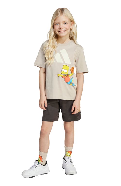 Adidas Originals Adidas X The Simpsons Kids' Graphic T-shirt & Shorts Set In Multi