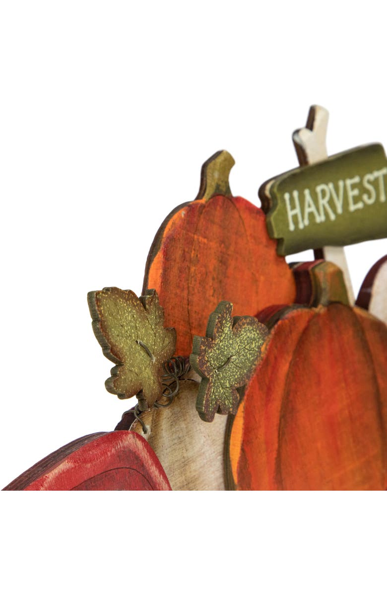 Northlight 14" Red Truck with Pumpkins Fall Harvest Sign Decoration, Alternate, color, Red