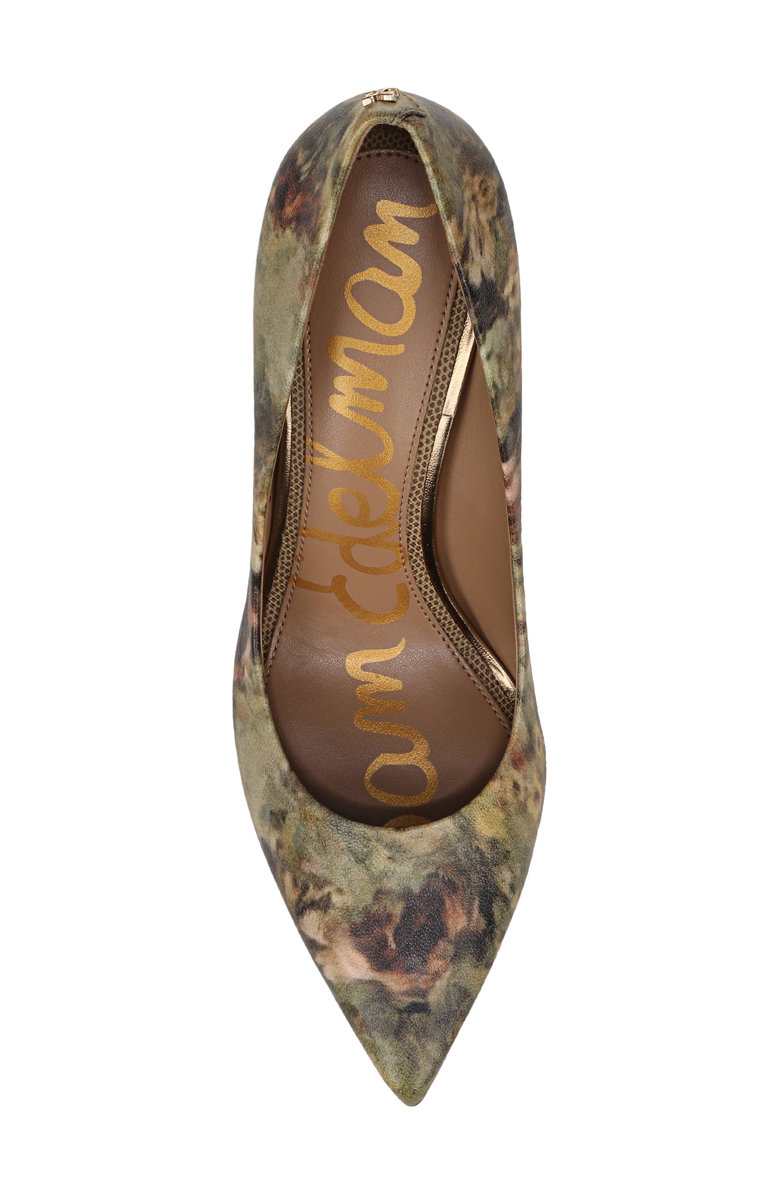 Sam Edelman Hazel Pointed Toe Pump, Alternate, color, Sage Multi
