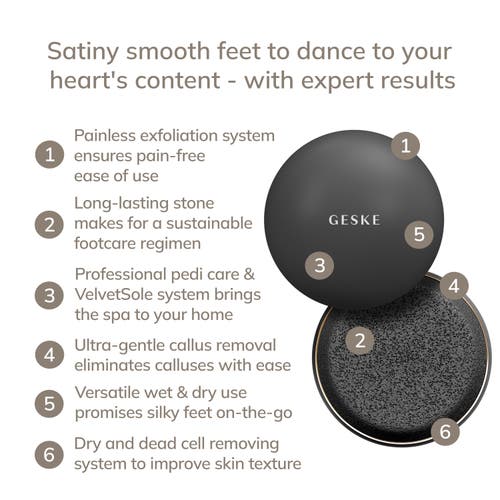 Geske Smartappguided Pumice Stone Callus Remover | 7 In Gray