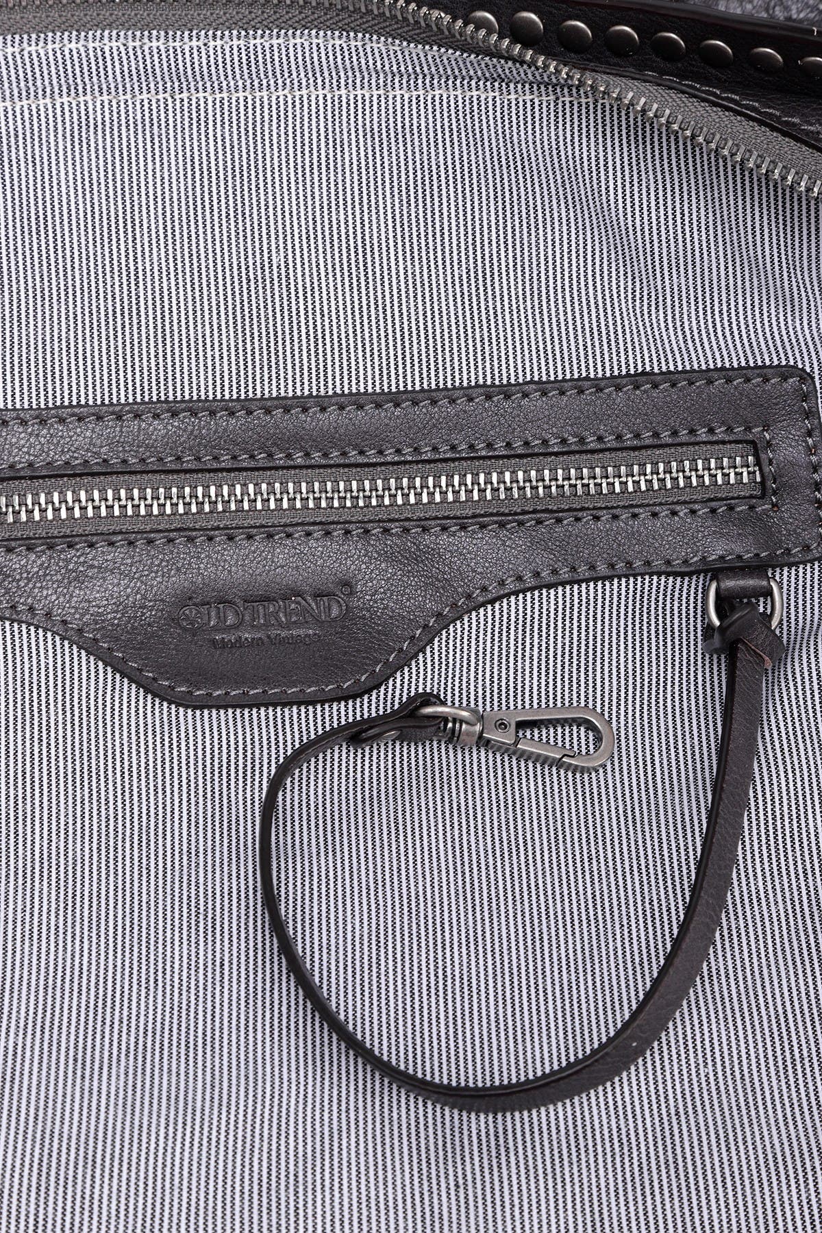 OLD TREND Soul Stud Leather Satchel Bag, Alternate, color, Slate