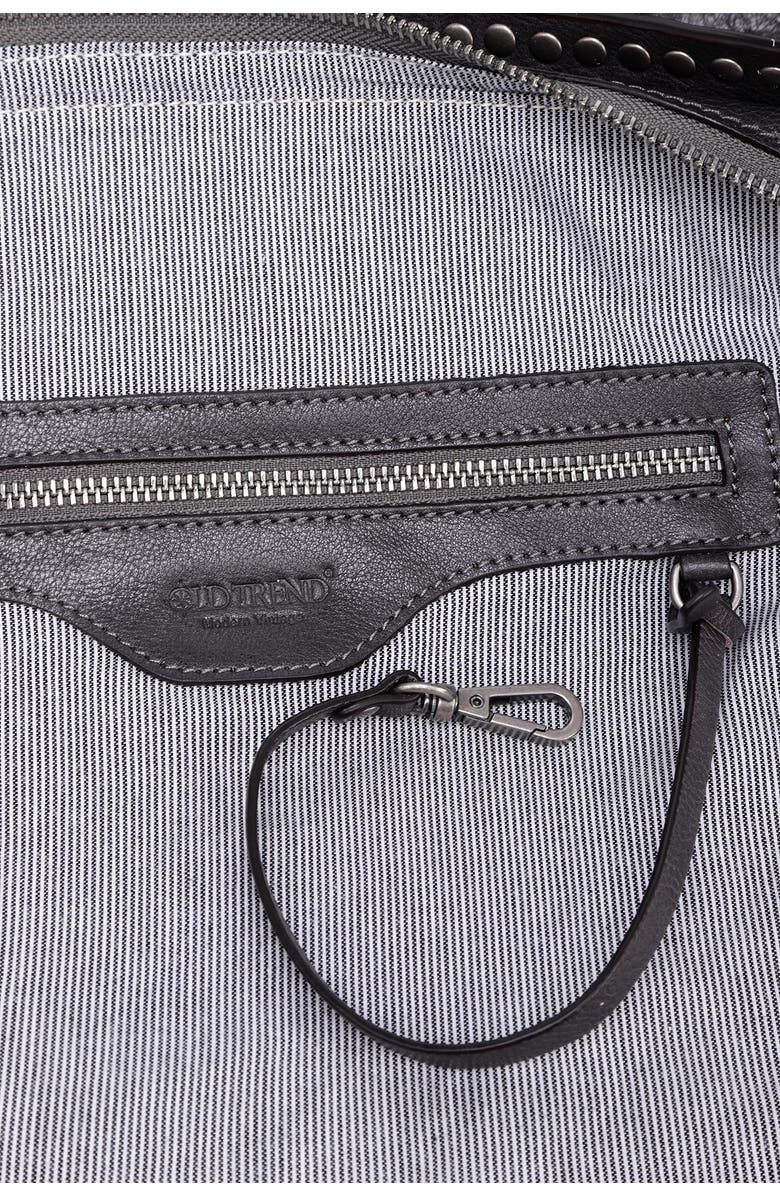 OLD TREND Soul Stud Leather Satchel Bag, Alternate, color, Slate