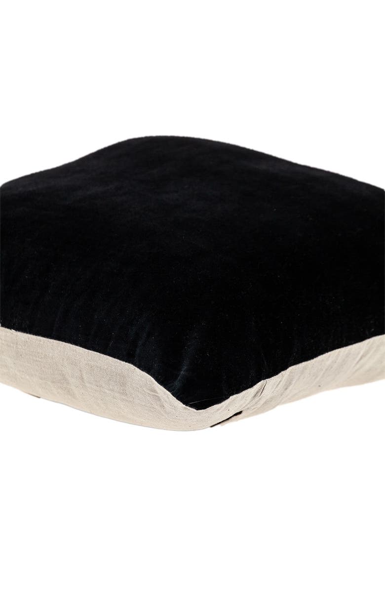 PARKLAND COLLECTION Apollo Transitional Black Throw Pillow, Alternate, color, Black