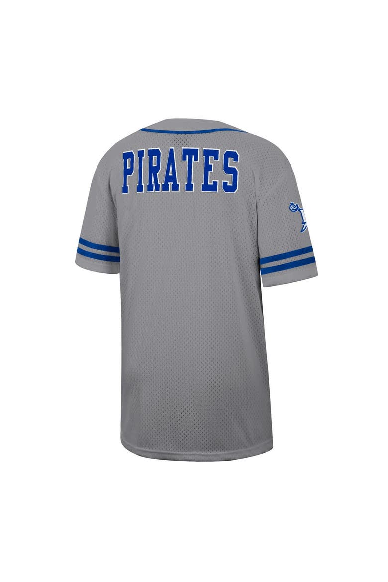 Men's Colosseum Gray Hampton Pirates Free Spirited Baseball Jersey, Alternate, color, Gray