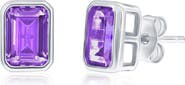 SIMONA Birthstone Cubic Zirconia Stud Earrings