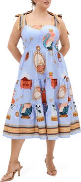 City Chic Casey Fit & Flare Sundress