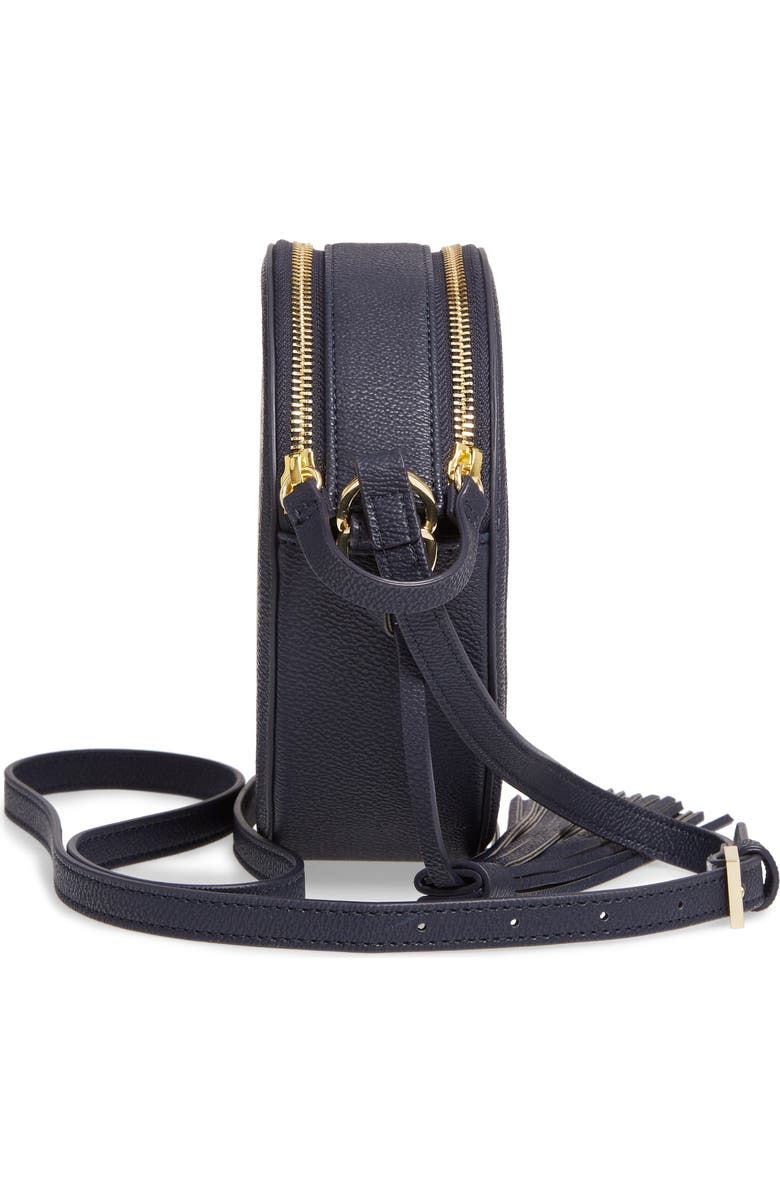 Ted Baker London Betrice Masquerade Faux Leather Crossbody Bag, Alternate, color, Navy