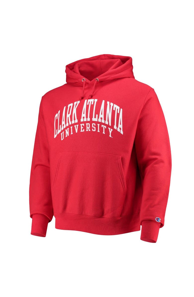 Champion Men's Champion Red Clark Atlanta University Panthers Tall Arch Pullover Hoodie, Alternate, color, Red