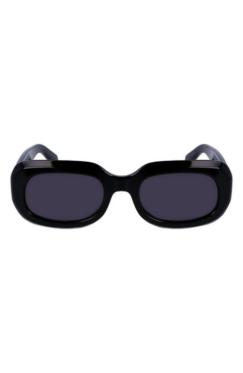 Medallion 52mm Rectangular Sunglasses