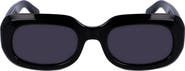Longchamp Medallion 52mm Rectangular Sunglasses