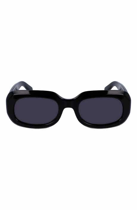 Longchamp Medallion 52mm Rectangular Sunglasses